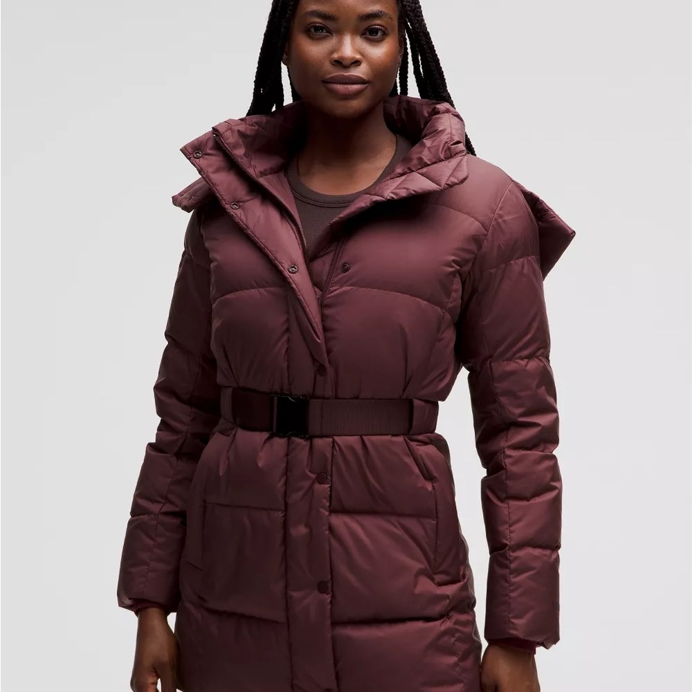 Lululemon Wunder Puffer Coat - Deep Burgundy